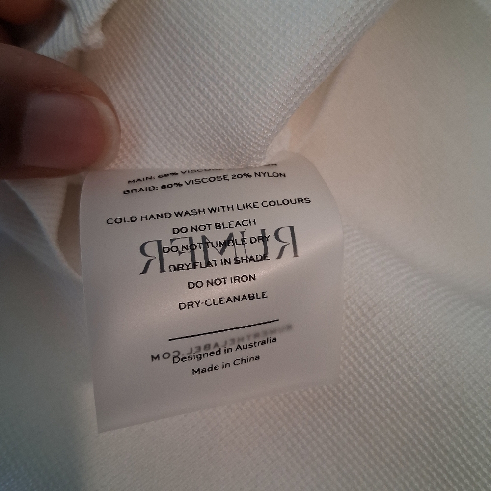 Rumer Riveara Mini Dress In White Size Small NWT - Picture 2 of 10